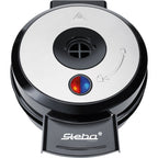 Steba wafelijzer we 20 volcano (zwart zilver)