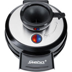 Steba wafelijzer we 20 volcano (zwart zilver)