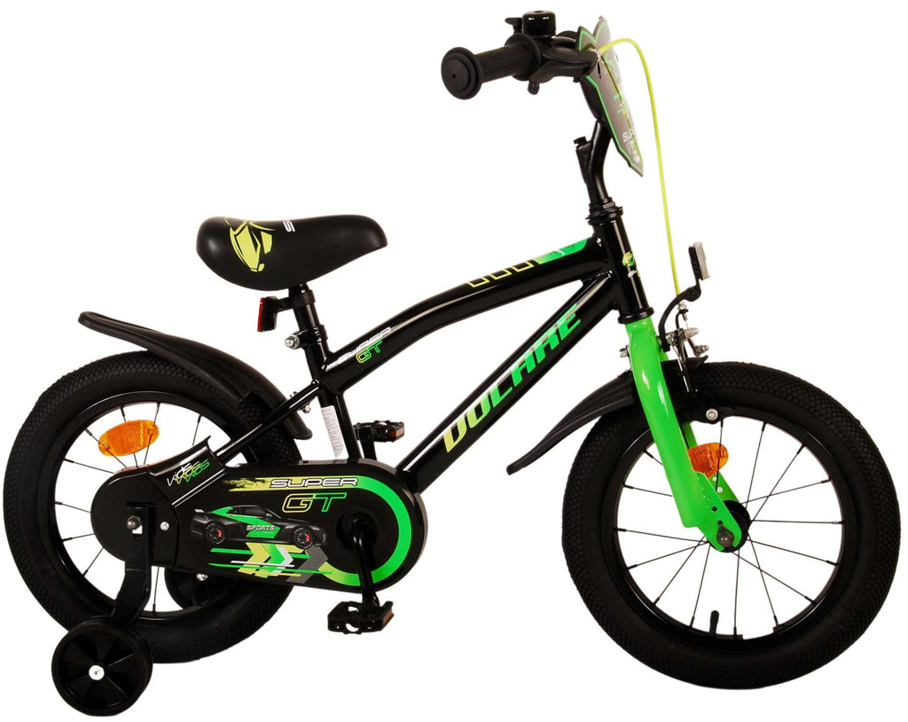 Volare - super gt kinderfiets - jongens - 14 inch - groen - twee handremmen