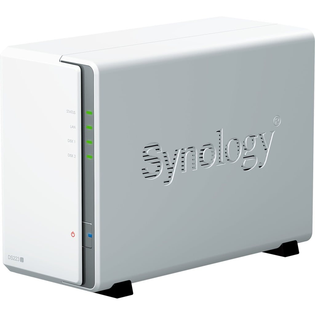 Synology diskstation ds223j nas (wit, 2x usb 3.2 gen 1)