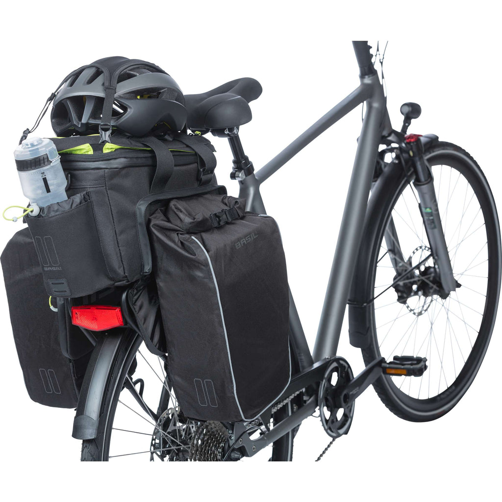 Basil gepäckträgertasche miles xl pro trunkbag miles xl pro mik 2.0 black lime