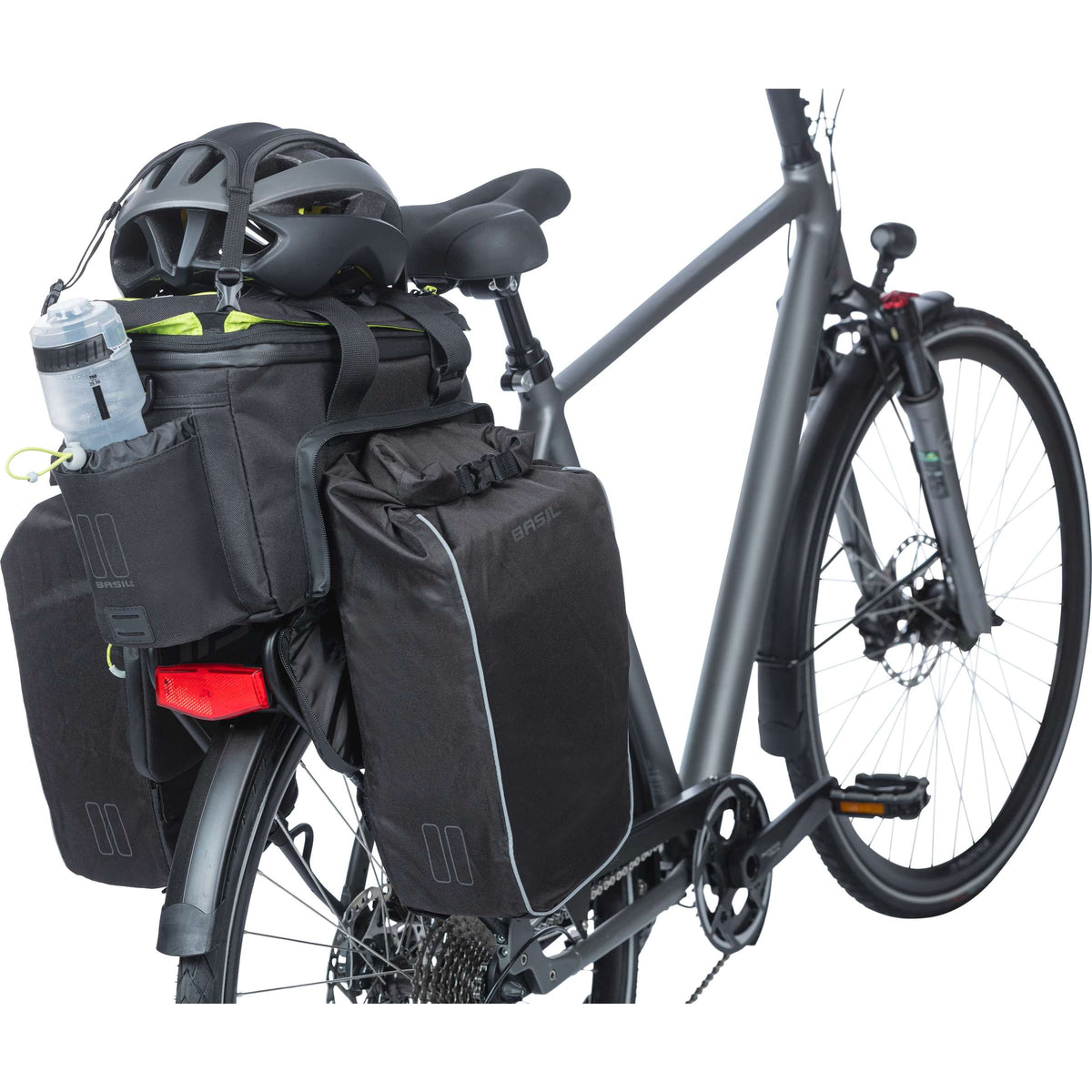 Basil gepäckträgertasche miles xl pro trunkbag miles xl pro mik 2.0 black lime