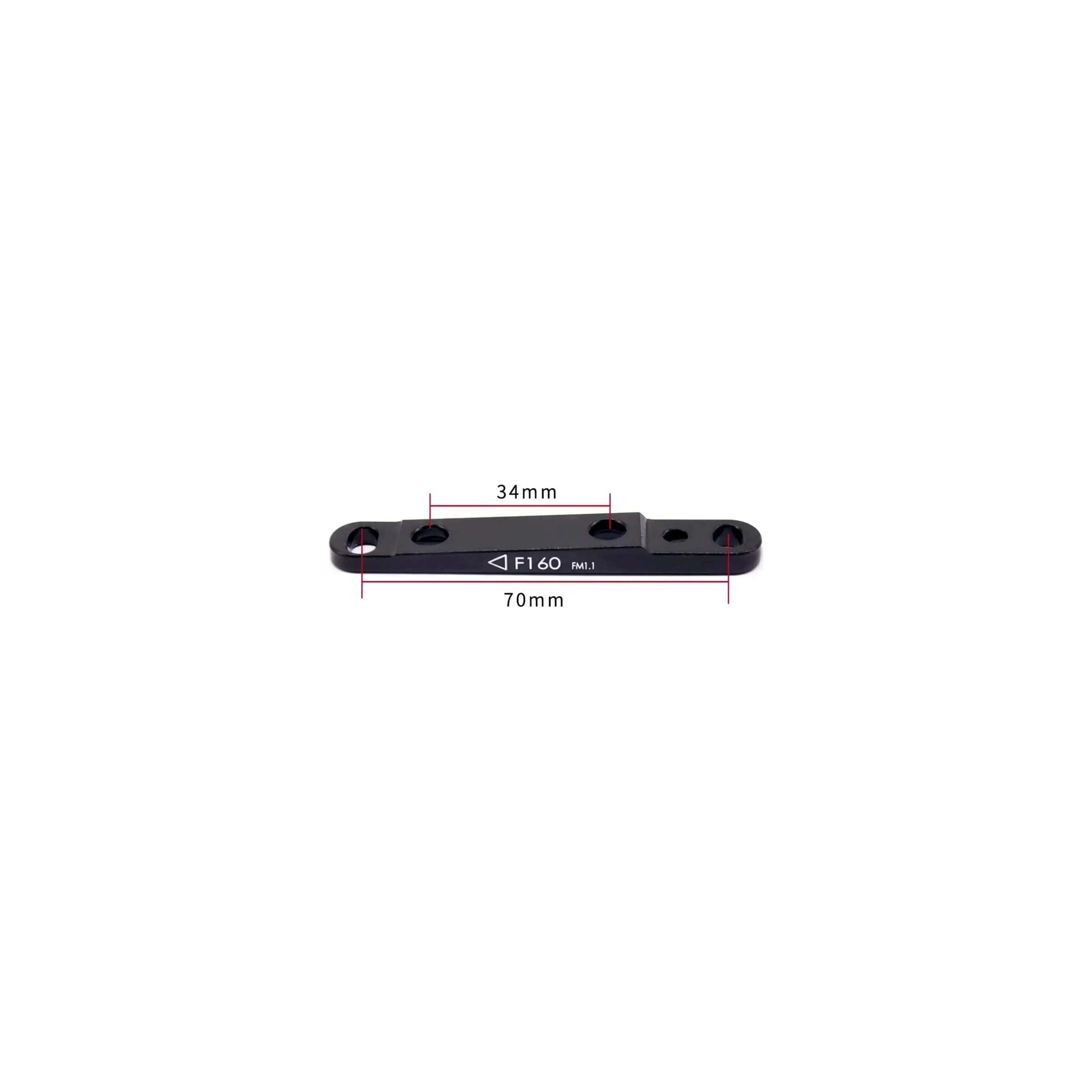 TRP MD-C610 Spyre étrier de frein mécanique à montage plat pour noir/argent