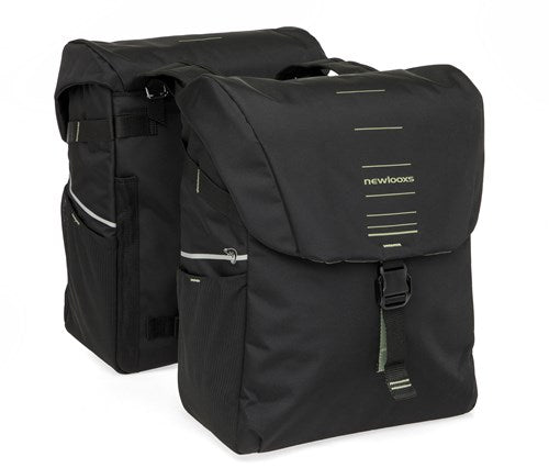 Burgers - New Looxs - Burgers - New Looxs vigo 536.155 zwart/groen dubbeltas 40l