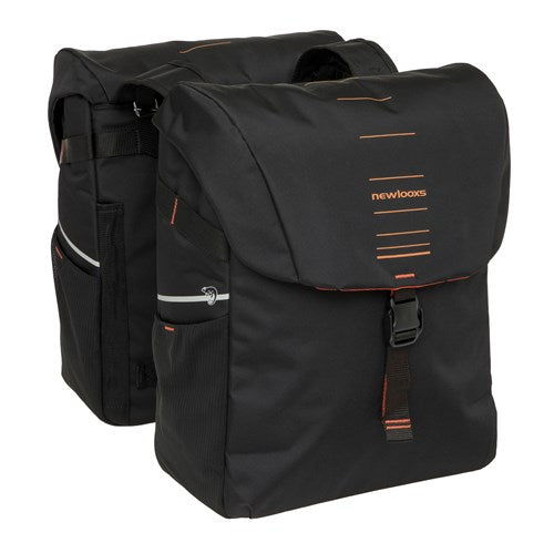 Burgers - New Looxs - Burgers - New Looxs vigo 536.156 zwart/oranje dubbeltas 40l