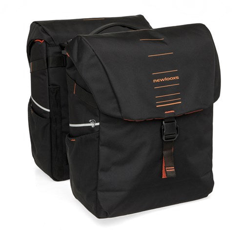 Burgers - New Looxs - Burgers - New Looxs vigo 536.156mik2 zwart/oranje dubbeltas mik 40l