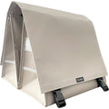 Clarijs - Clarijs fietstas dubbel xl pvc 46l met uitsparing mat taupe