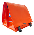 Clarijs - Clarijs fietstas dubbel xl pvc 46l met uitsparing oranje
