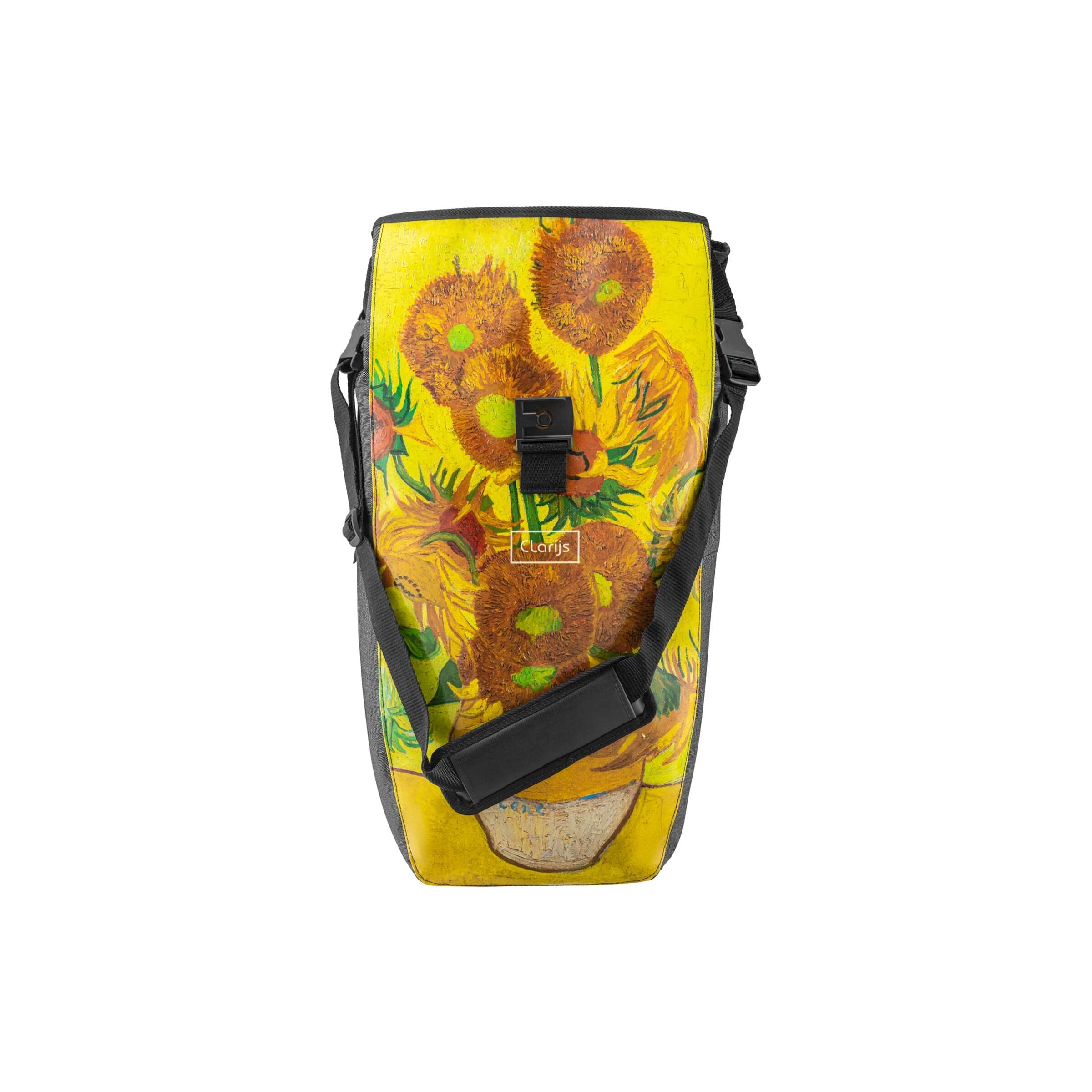 Clarijs fietstas solobag 24l van gogh sunflowers