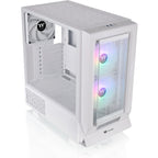 Thermaltake ceres 350 mx - snow midi tower behuizing (wit | 2x usb-a | 1x usb-c | rgb | tempered glass)