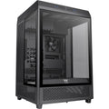 Thermaltake the tower 500 midi tower behuizing (zwart | 4x usb-a | 1x usb-c | tempered glass)