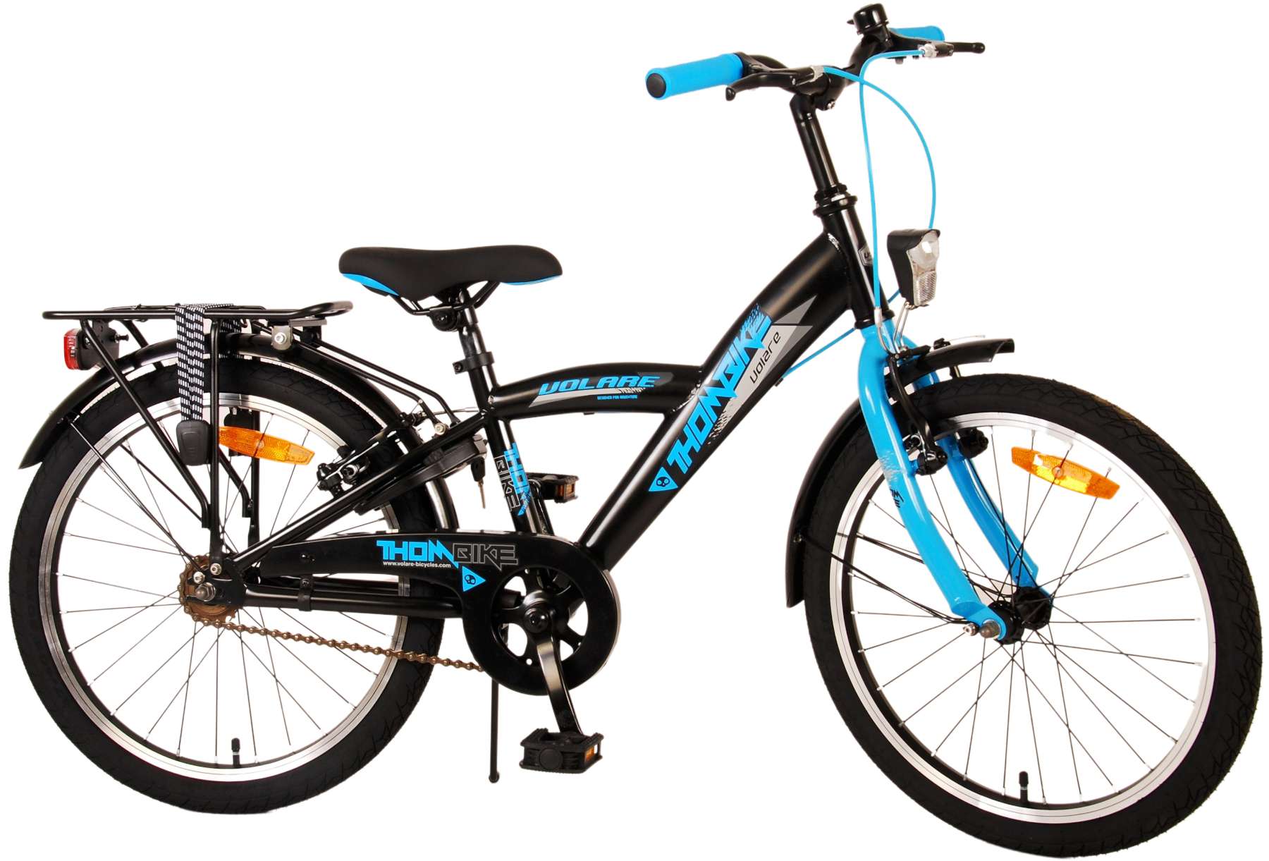 Volare Thombike Kinderfiets Jongens 20 inch Zwart Blauw Twee Handremmen