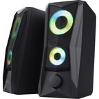 Trust gxt 606 javv rgb verlichte 2.0 speakerset pc-luidspreker (zwart)