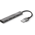 Trust halyx aluminium 4-port mini usb hub usb-hub (aluminium)