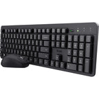 Trust ody ii stille draadloze toetsenbord- en muisset, desktopset (zwart, us lay-out, membraan, 800 dpi - 1.600 dpi)