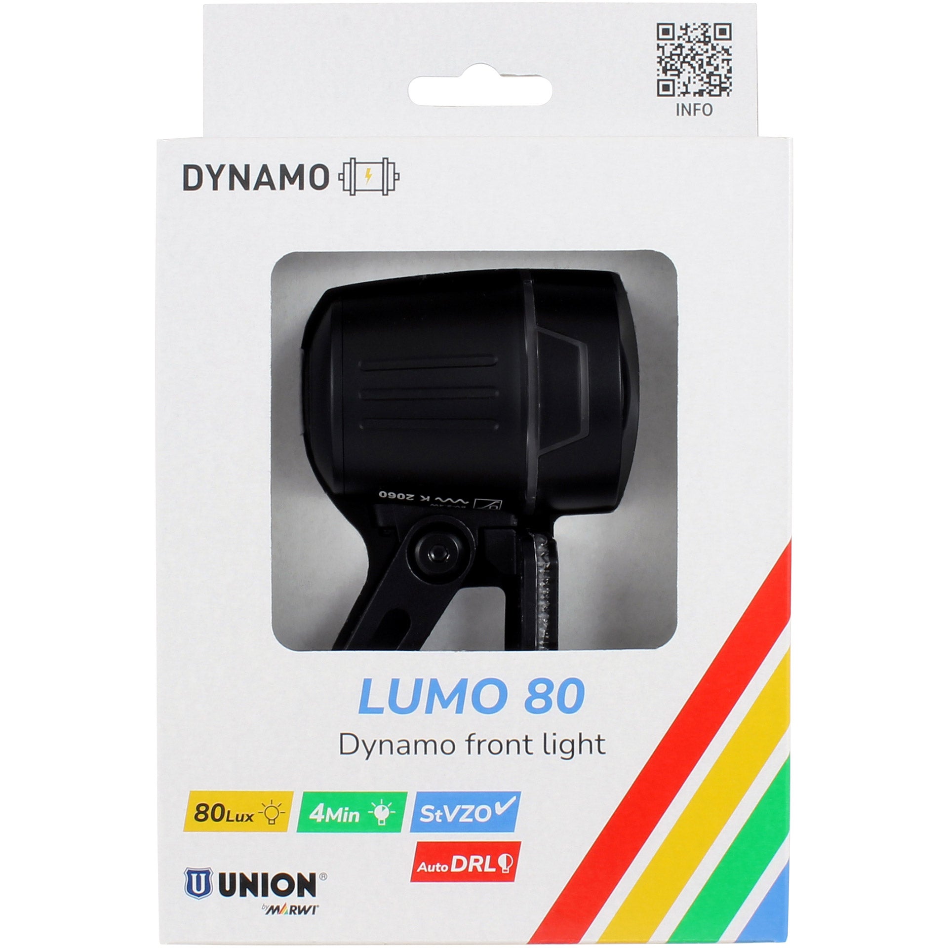 UNION - UN koplamp lumo 80 dynamo 80lux
