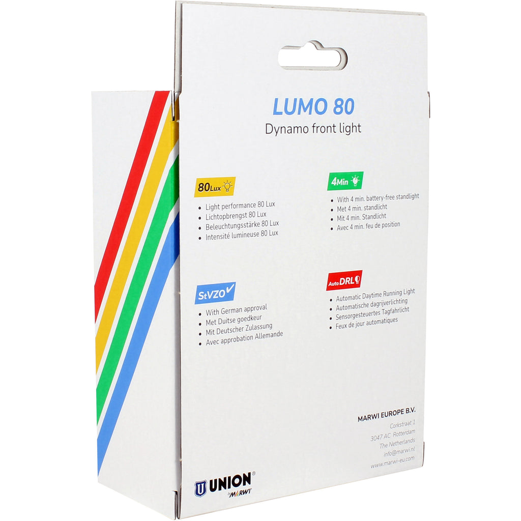 UNION - UN koplamp lumo 80 dynamo 80lux