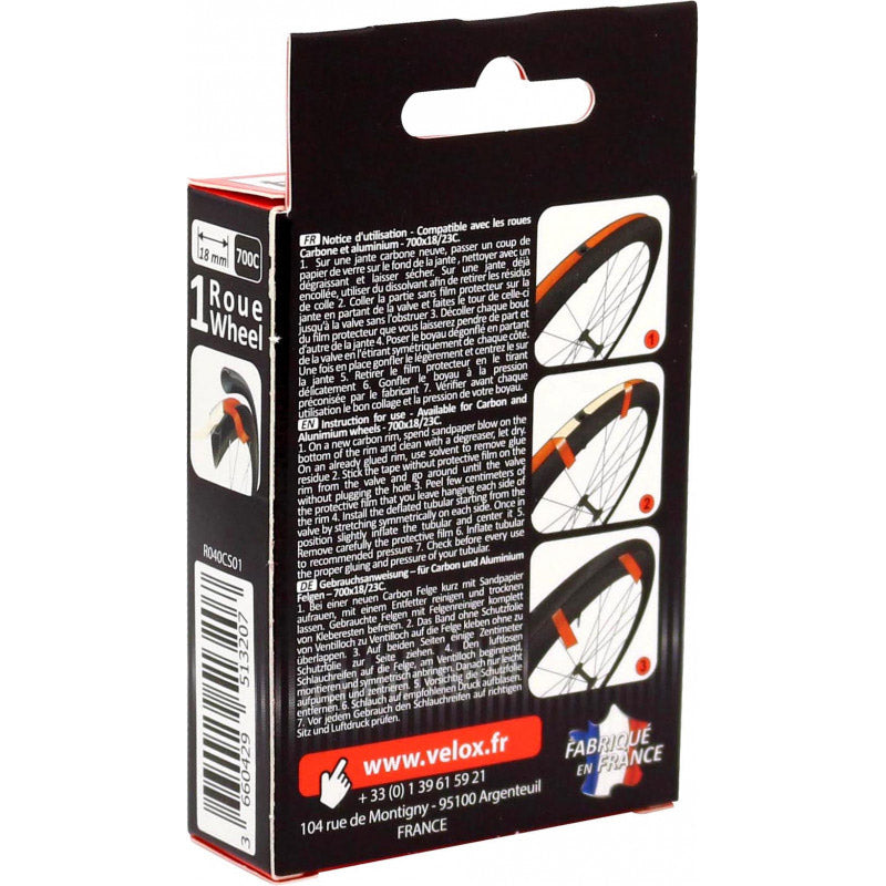 Velox - Velox velgtape jantex 18mm dubbelzijdig tube 1 wiel