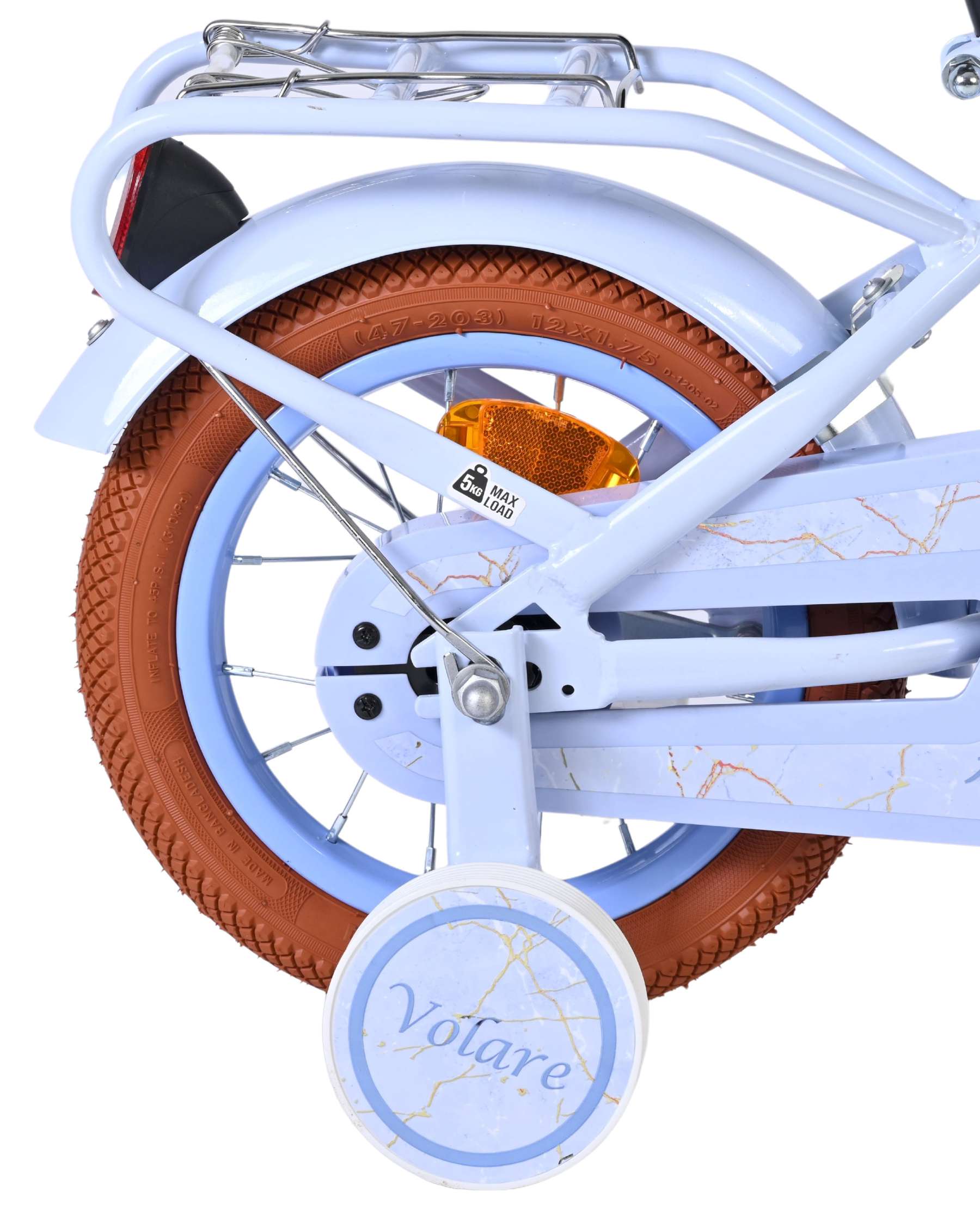 Volare - ashley kinderfiets - meisjes - 12 inch - pastel blauw