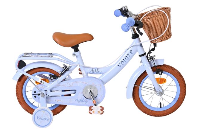 Volare - ashley kinderfiets - meisjes - 12 inch - pastel blauw - twee handremmen