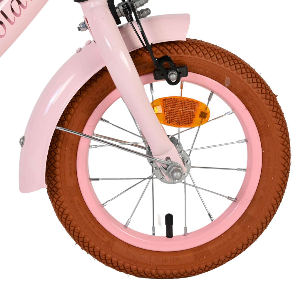 Volare - ashley kinderfiets - meisjes - 12 inch - roze - twee handremmen