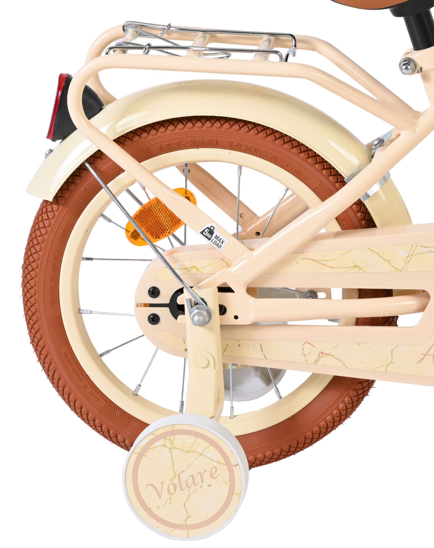 Volare - ashley kinderfiets - meisjes - 14 inch - creme