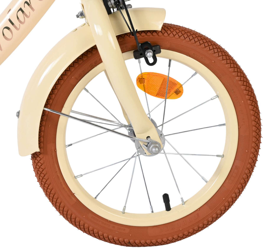 Volare ashley kinderfiets - meisjes - 14 inch - creme