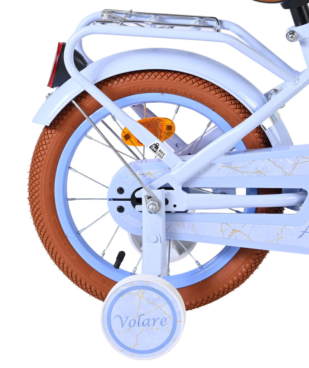 Volare - ashley kinderfiets - meisjes - 14 inch - pastel blauw