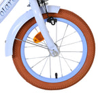 Volare - ashley kinderfiets - meisjes - 14 inch - pastel blauw - twee handremmen