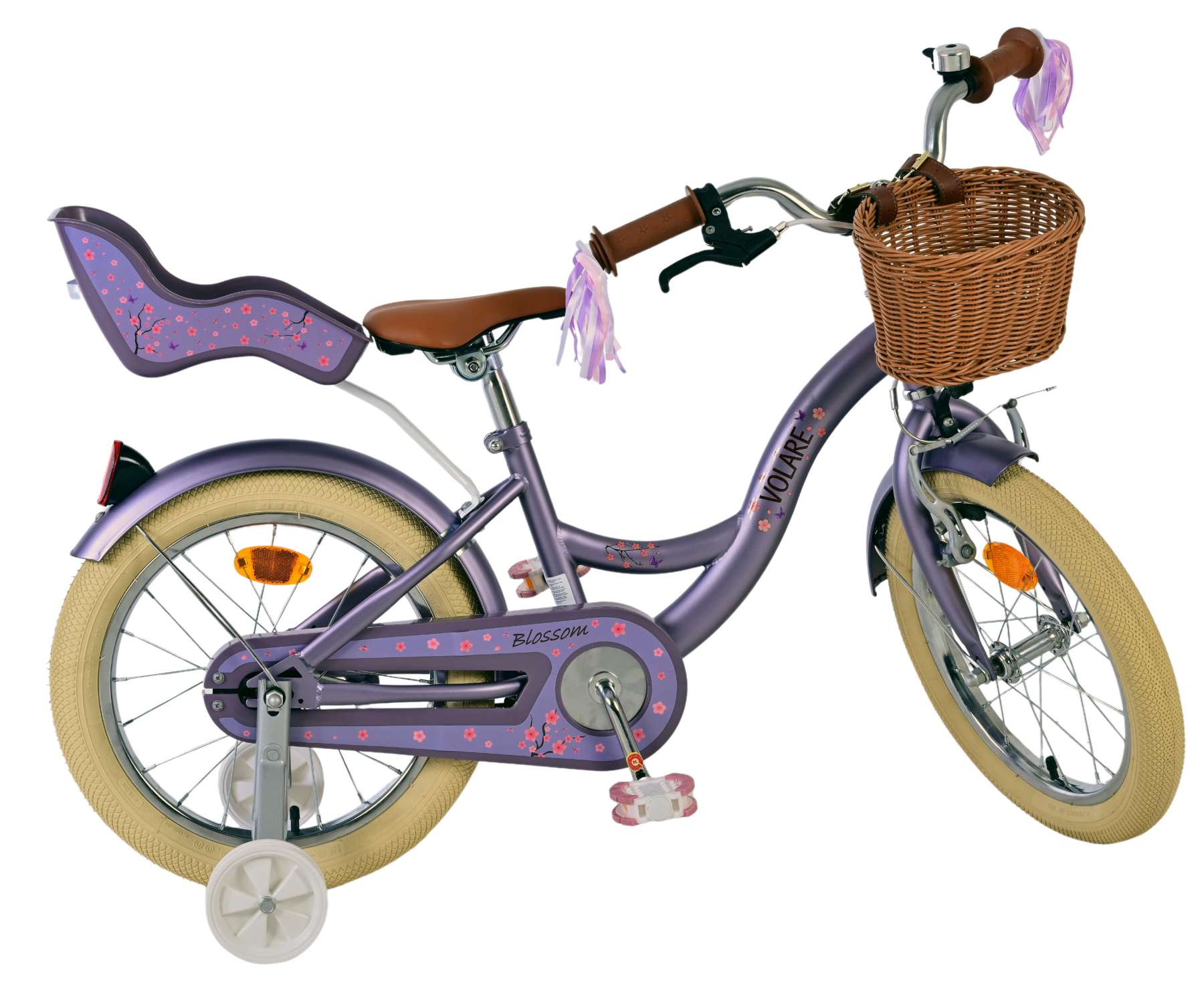 Volare - blossom kinderfiets - meisjes - 16 inch - paars