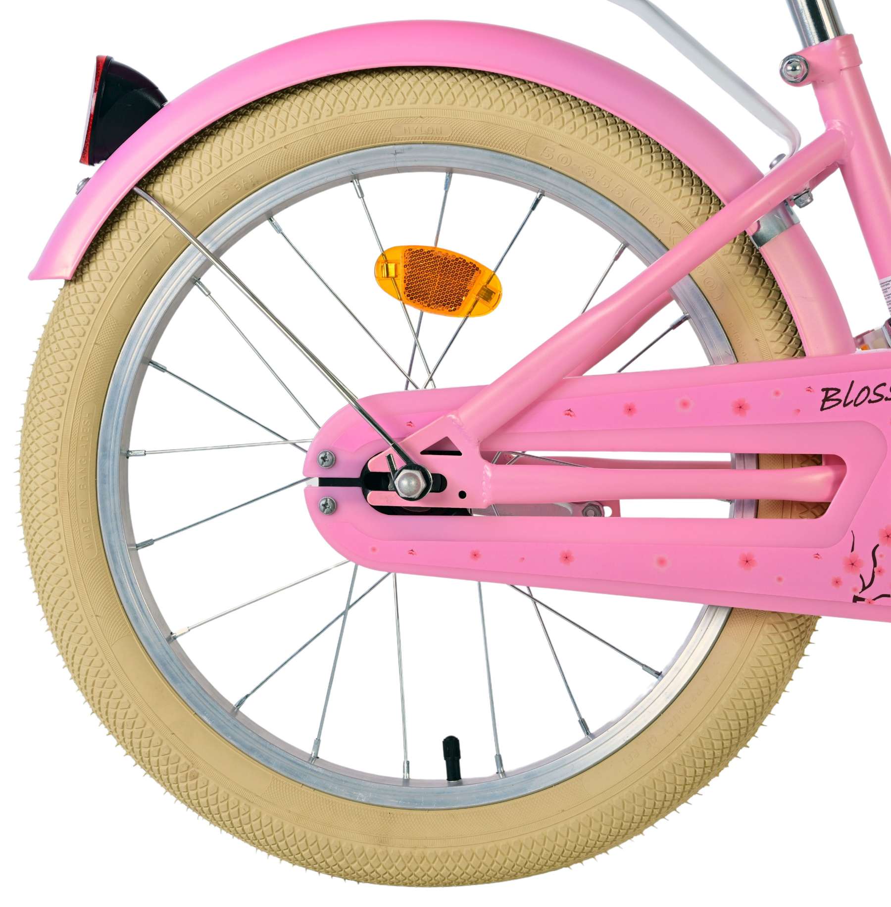 Volare blossom kinderfiets - meisjes - 18 inch - roze - twee handremmen