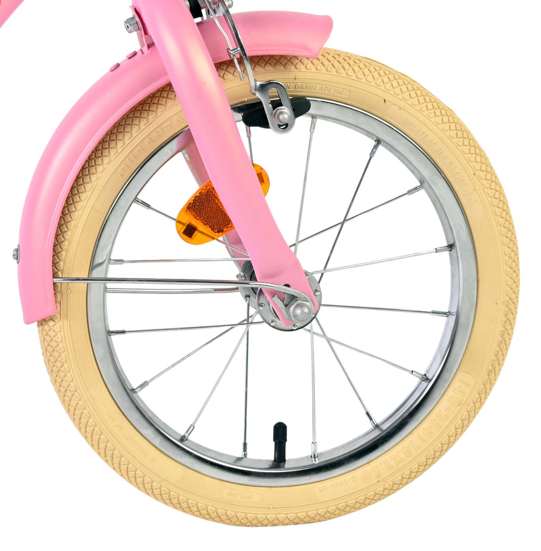 Volare - blossom kinderfiets - meisjes - 14 inch - roze - twee handremmen