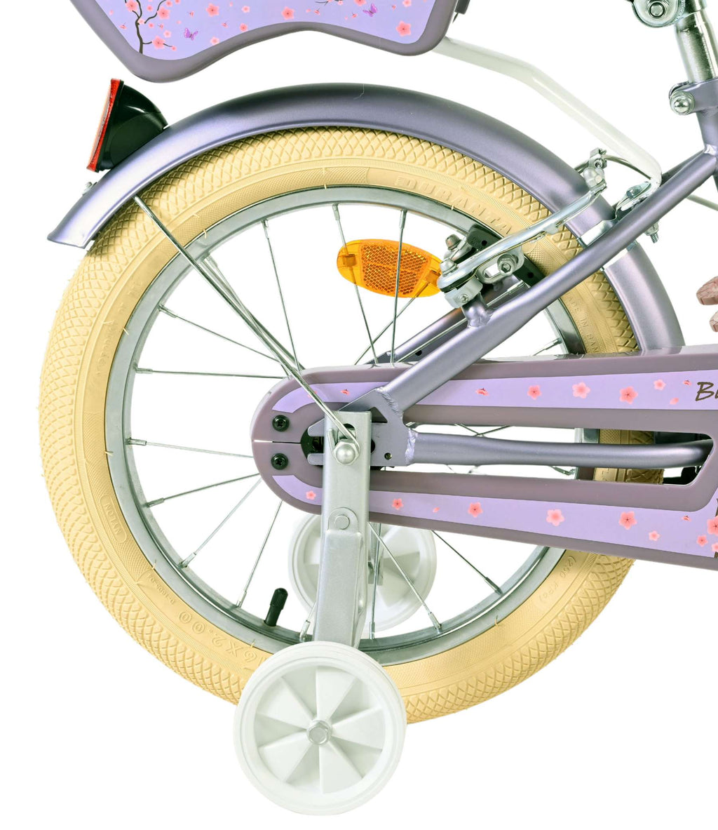 Volare - blossom kinderfiets - meisjes - 16 inch - paars - twee handremmen