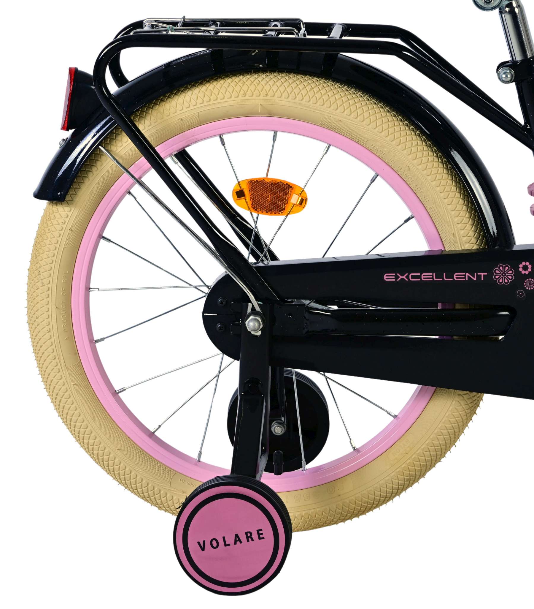 Volare - excellent kinderfiets - meisjes - 18 inch - zwart