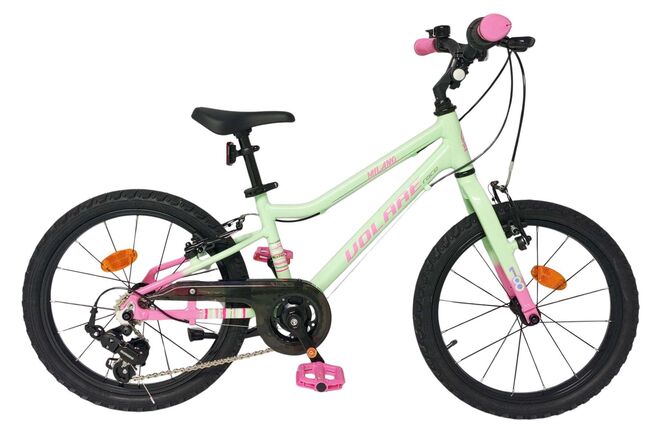 Volare - milano kinderfiets - meisjes- 16 inch - mintgroen