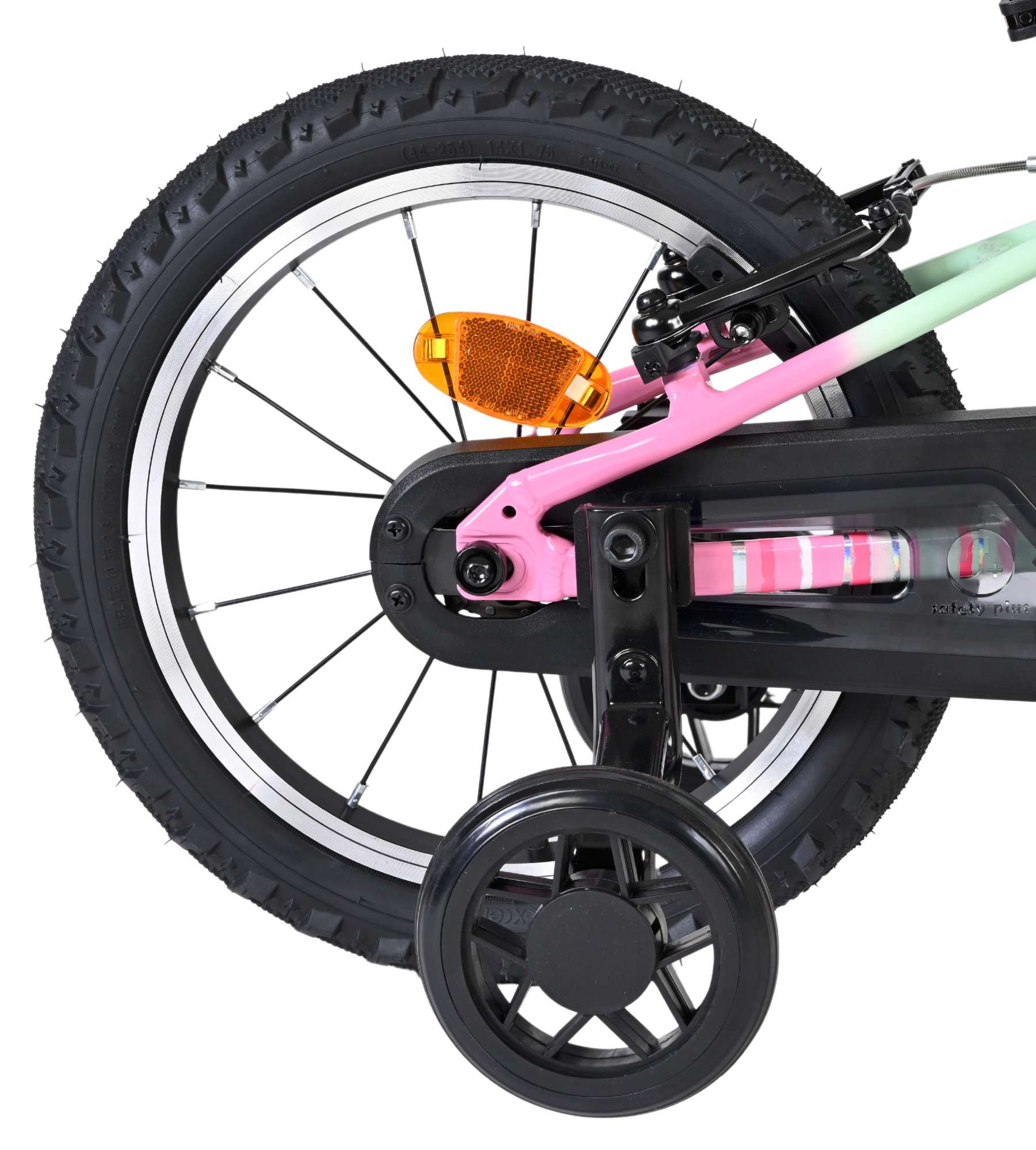 Volare - milano kinderfiets - meisjes - 14 inch - mintgroen - twee handremmen