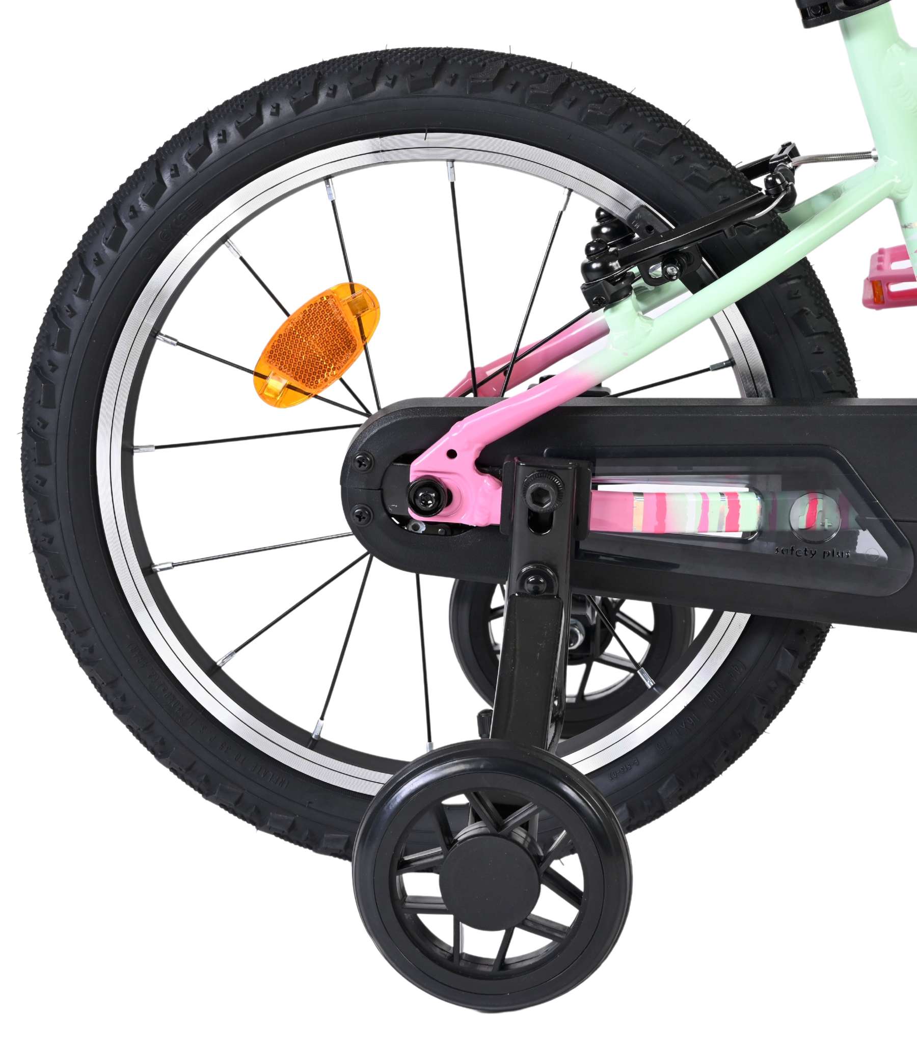 Volare - milano kinderfiets - meisjes- 16 inch - mintgroen - twee handremmen