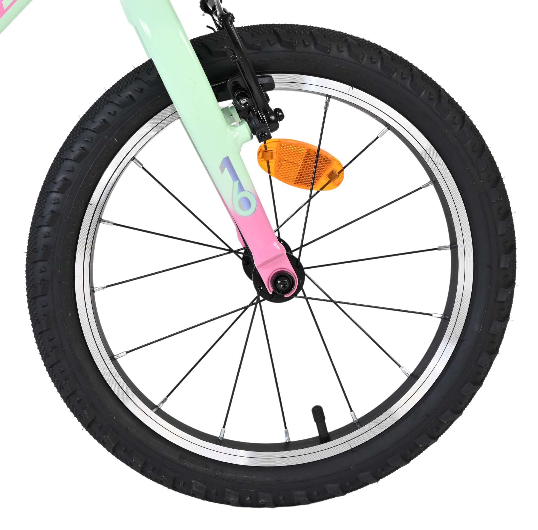 Volare - milano kinderfiets - meisjes- 16 inch - mintgroen - twee handremmen