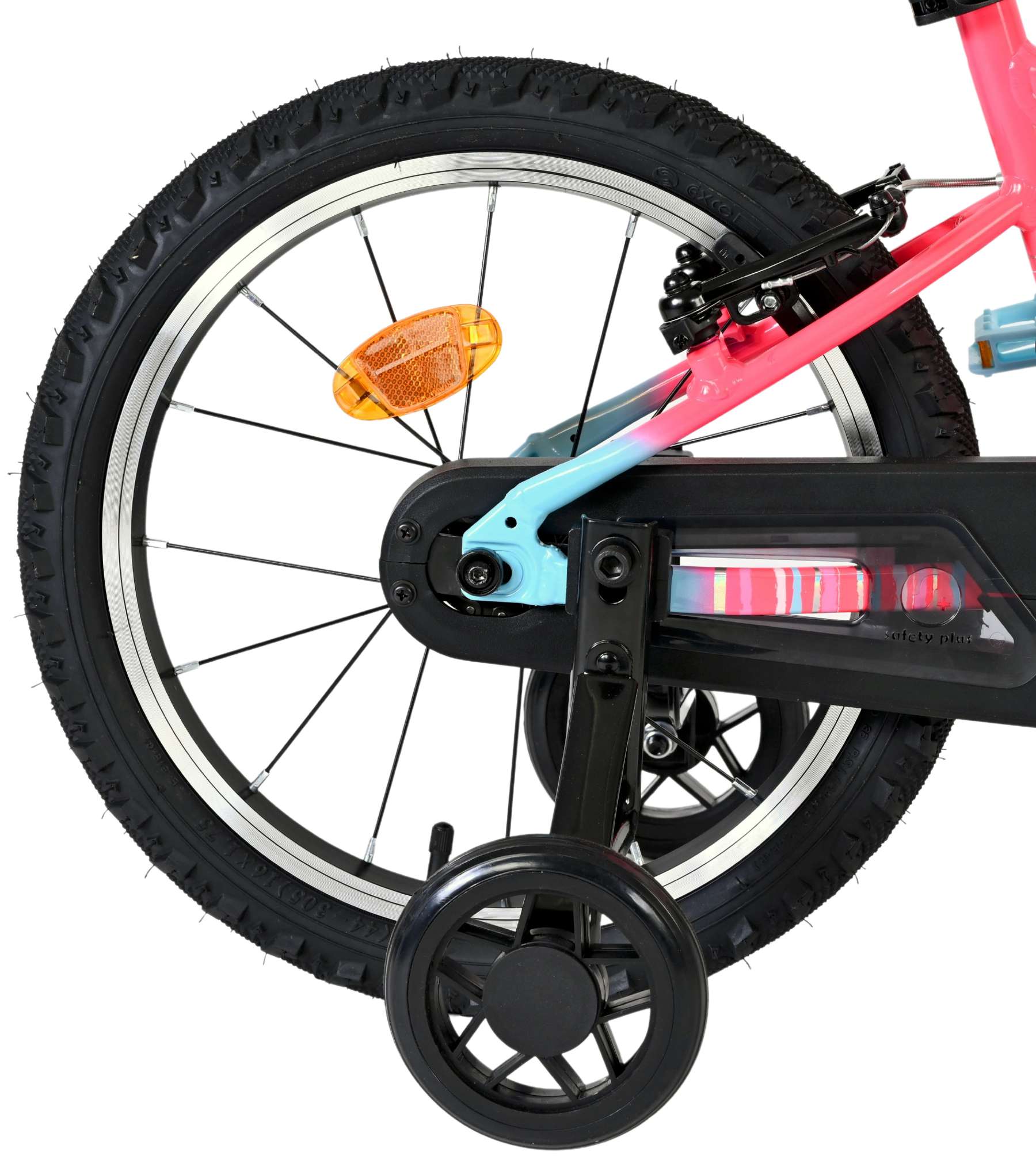 Volare - milano kinderfiets - meisjes- 16 inch - roze - twee handremmen