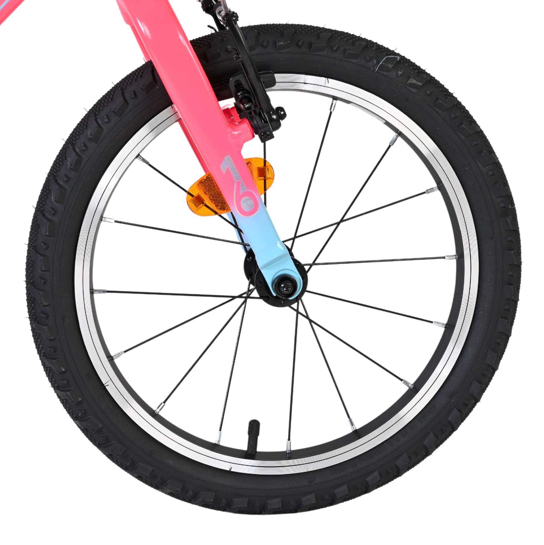 Volare - milano kinderfiets - meisjes- 16 inch - roze - twee handremmen