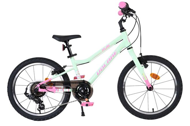 Volare - milano kinderfiets - meisjes - 18 inch - mintgroen - nexus 3