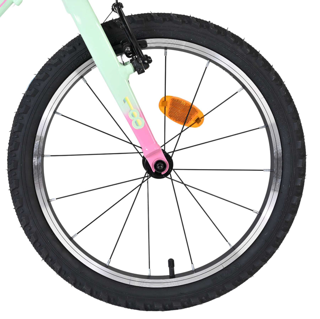 Volare - milano kinderfiets - meisjes - 18 inch - mintgroen - nexus 3
