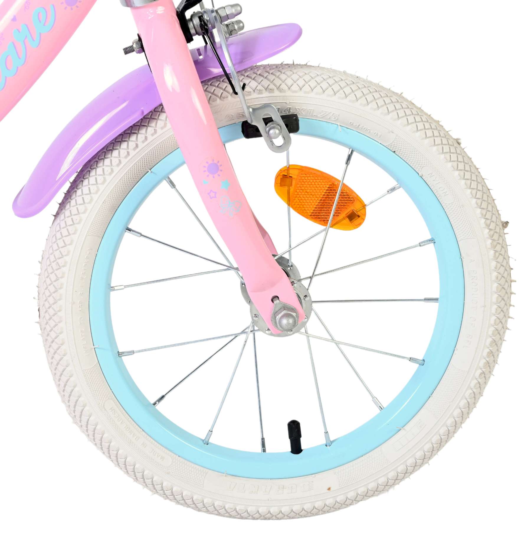 Volare olivia kinderfiets - meisjes - 14 inch - roze