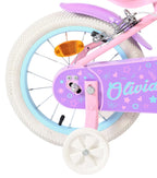 Volare - olivia kinderfiets - meisjes - 14 inch - roze - twee handremmen