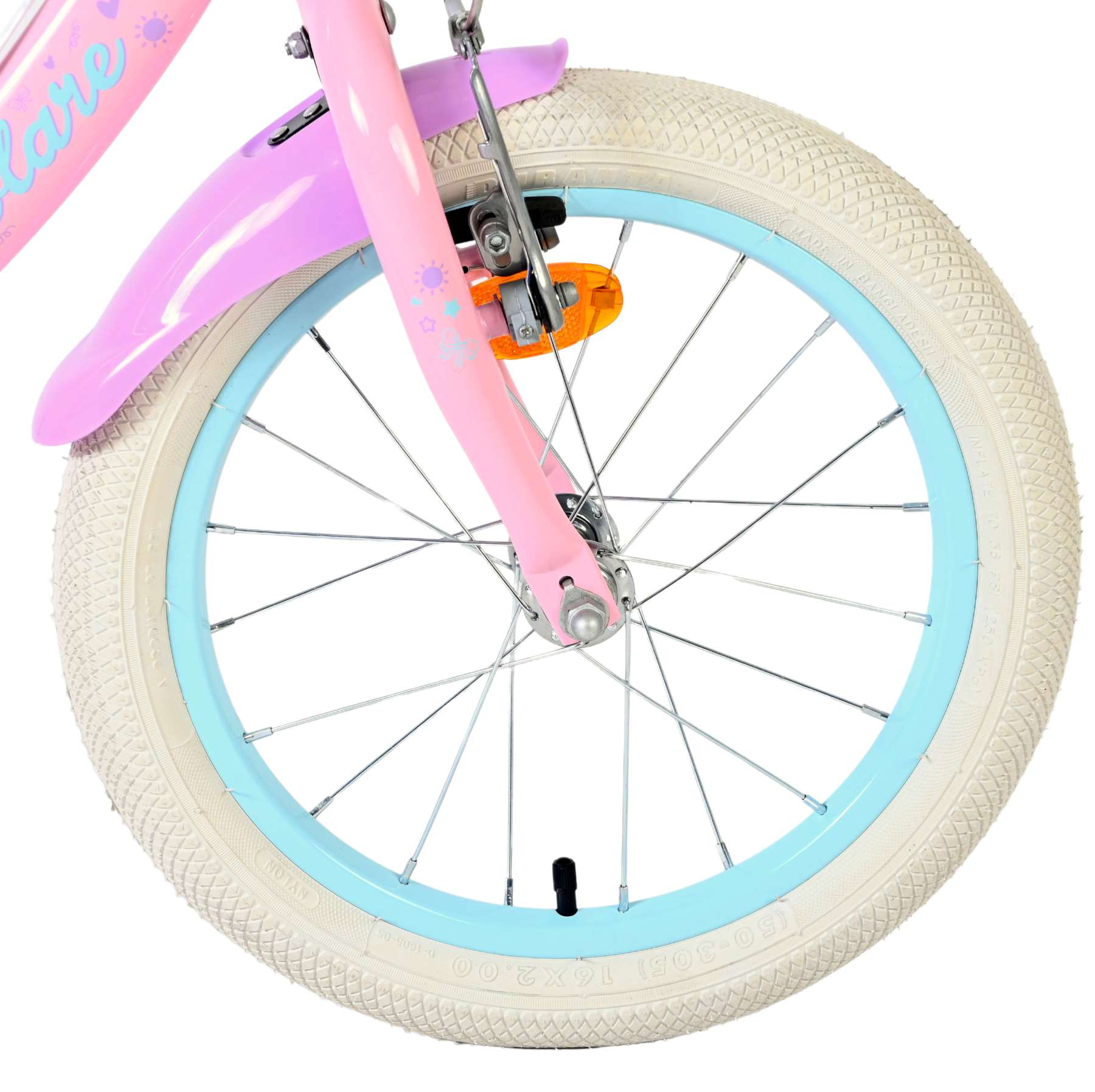 Volare olivia kinderfiets - meisjes - 16 inch - roze - twee handremmen