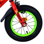 Volare - rocky kinderfiets - jongens - 12 inch - rood - twee handremmen