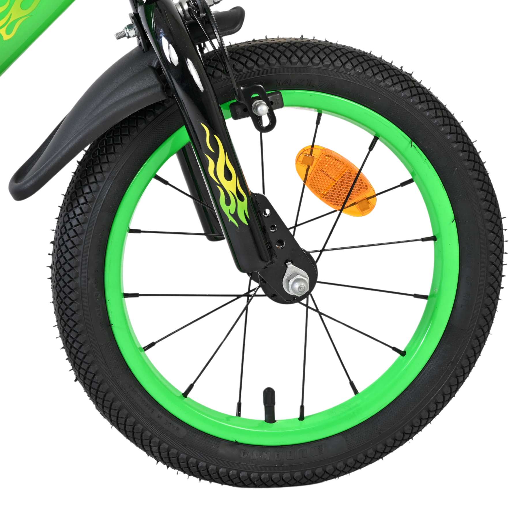Volare - strike kinderfiets - jongens - 14 inch - zwart groen