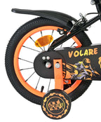 Volare - strike kinderfiets - jongens - 14 inch - zwart oranje - twee handremmen