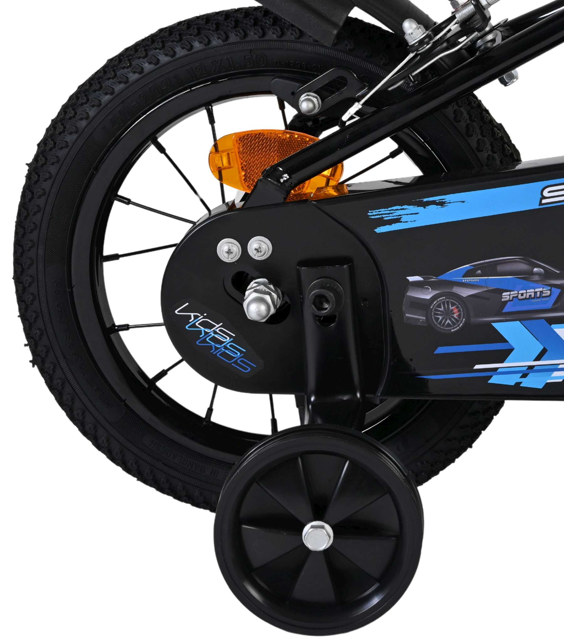 Volare - super gt kinderfiets - jongens - 12 inch - blauw - twee handremmen