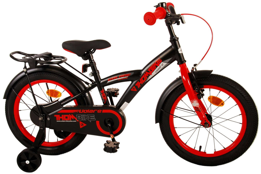 Volare Thombike Kinderfiets - Jongens - 16 inch - Zwart Groen